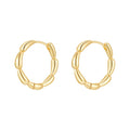 Liliflor Fashion 18K Gold Plated Brass Jewelry WaterDrop-shaped Huggie Hoops Earrings Waterproof for Women Gift Earrings E241655