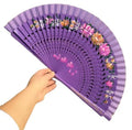 Wholesale Spanish Solid Color Bamboo Hand Fan-Eco-Friendly for Home Decoration and Party Events