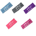 Medical Female Elastic Faith Hope Love ECG Women Turban Hair Band Accessories Print Nurse Headband With Button