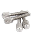 GB836 304 Stainless Steel M2/M2.5/M3/M4/M5/M6/M8small Head Knurled Thumb Hand Tighten Screw Round/Pan Head Knurling Twist Screw