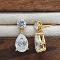 Madonna18k Yellow Gold Customized 2ct Lab Diamond Pear Jewelry Earrings