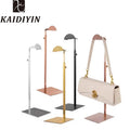 Adjustable Height Metal Women's Handbag Display Rack with Purse Holder Retail Bag Display Stand Rack