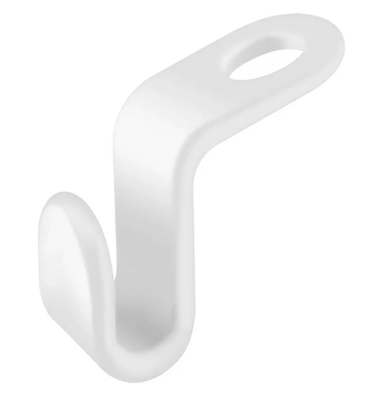 Plastic Clothes Hanger Connector Hooks Cascading Space Saving Living Room Modern White Organizer 1 Hook Set