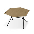 KingGear Modern Hexagon Camping & Picnic Table Portable Foldable Aluminum Alloy Frame Compact Design for Outdoor Glamping