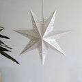 45cm/17.72inch Paper Star Lantern Hanging Pendant Intricate Cut Out Design Hollow Out Star Hanging for Ramadan Mubarak Party