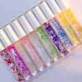 Natural Long Lasting Lipgloss Wholesale Moisturizing Glossy Private Label Vegan Makeup Lip Gloss Liquid with Flower