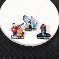 High Quality Customization Metal Logo Hard Soft Enamel Badge Music Instrument Anime Lapel Pin Guitar Pin for for Bag