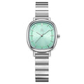 Luxury Ladies Watches Fashion Stainless Steel Band Square Women Watches Quartz Montre Femme Ready to Ship