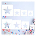 8 Pcs Star Stencils Different Sizes Pentagram Template Cutout Spray Stencils for Spraying on Wall Arts Paper Decoration