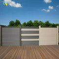 WPC Fence Co-extrusion Plastic Pvc Wood Modern Outdoor Garden Privacy Wpc Yard House Composite Fence Panel Board