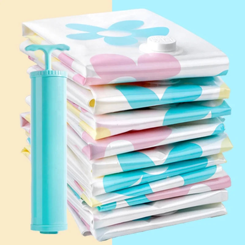 Cheap Price Plastic Vacuum Compressed Foldable Storage Bag Space Saver Seal for Travel Wardrobe Clothes Storage Solution