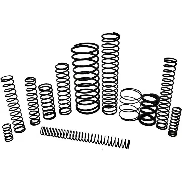 Black Coated Compression Spring Set High Strength Carbon Steel Durable Coil Spring For Industrial Equipment Machinery