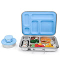 Aohea Wholesale Custom Silicone Color 304 Stainless Steel Lunch Box 5 Compartments Stainless Steel Bento Box Lunch for Kids