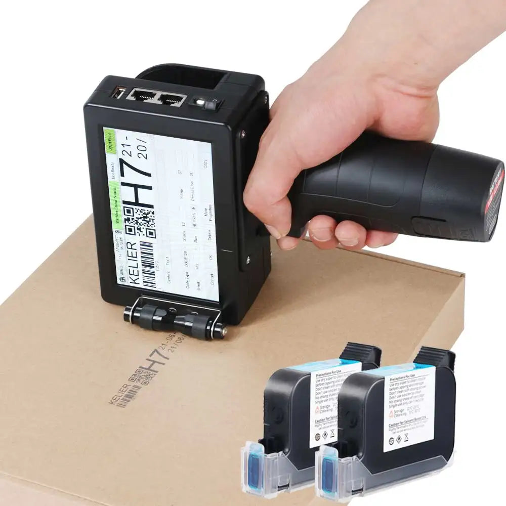 Korean Inkjet Printer  Handheld Inkjet Expiry Date Printer  Tij Coding Inkjet Printing Machine Barcode QR Code Printing Date Cod