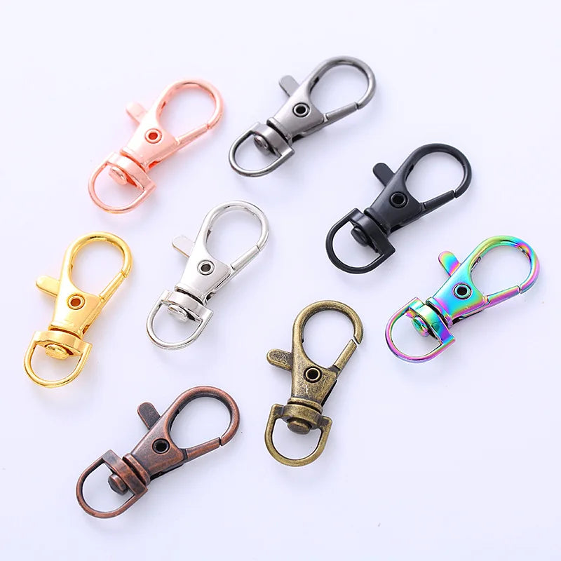 Wholesale Price 35mm Zinc Alloy Metal Rotary Dog for Buckle Keychain Rotating Key Ring with Trigger Snaps Bag Parts Accessories