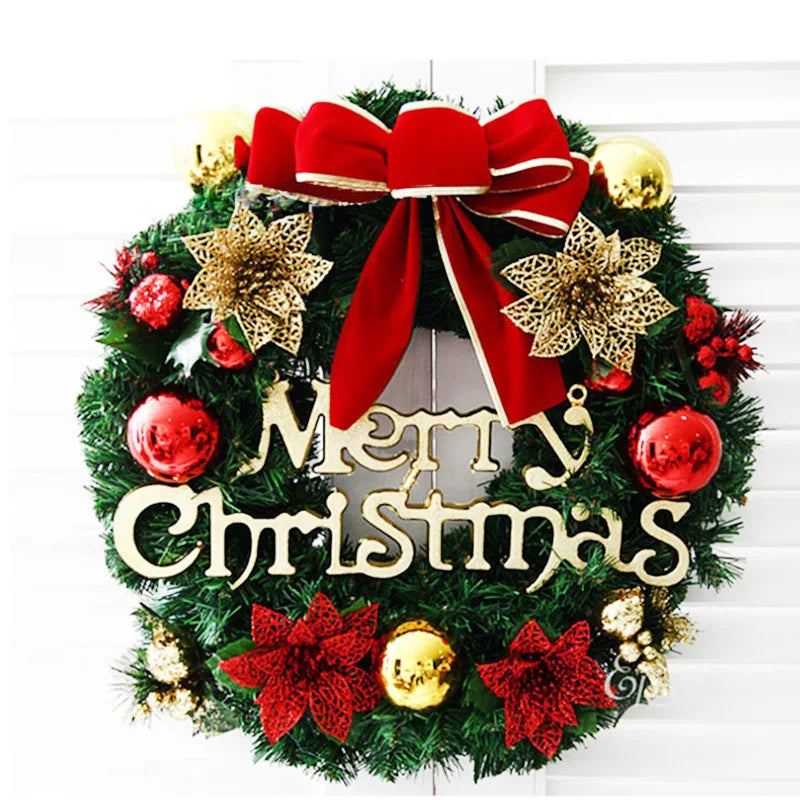 2023 Christmas Window Tree Decoration Door Hanging Rattan Strips Venue Decorations Wreaths Ornaments Floral Decorative Items