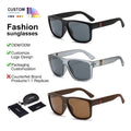 Fashion Popular Square Frame Colorful Custom Trendy Sun Glasses Luxury Polarized Men Sunglasses
