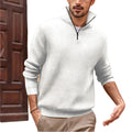 Wholesale New Men's for POLO Zipper Turtleneck Knit Sweater Long Sleeved Vertical Grain Anti-Wrinkle for Autumn