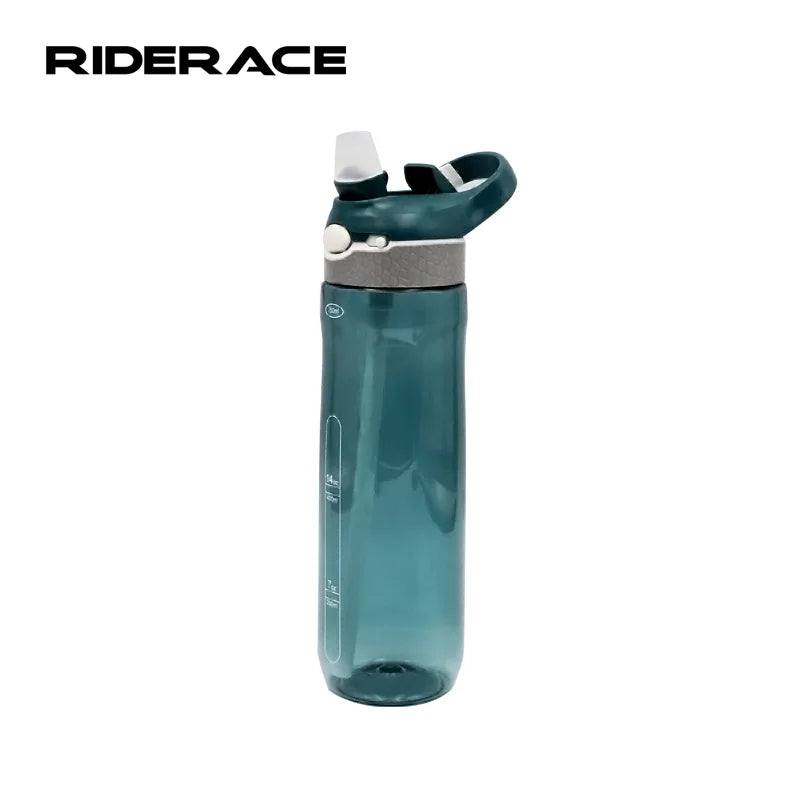 RIDERACE 750ml Straw Water Bottle With Lock Large-capacity Outdoor Travel Sports Sippy Cup Portable Leakproof Durable Kettle
