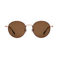 High Quality Vintage Round Meital Titanium Sunglasses with Polarized Lenses Gold and Silver Frame Colors
