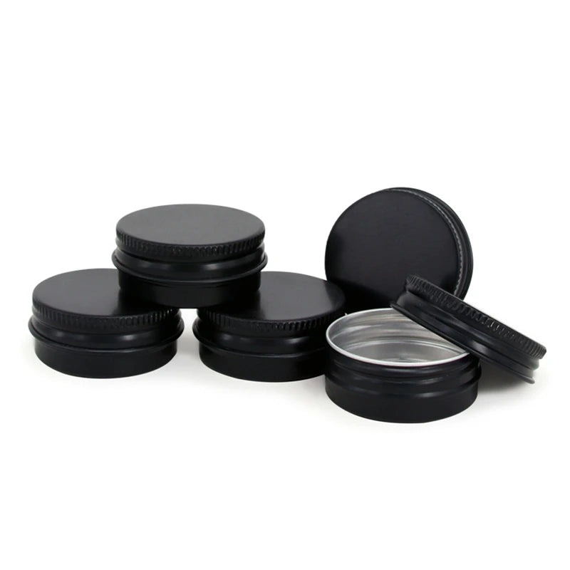 Wholesale Custom  Metal Aluminum Jar Tin Cosmetic Packaging Tin Can Storage Wax Aluminum Jars Large Round Metal Tins