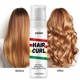 Private Label Strong Hold Hair Styling Mousse Alcohol-Free Vegan for Curly Hair-Herbal Heat Protection Texturizing