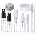 1ml 2ml 3ml 5ml 10ml Refill Crimp Plastic Cap Small Empty Perfume Sample Bottle Mini Glass Spray Perfume Bottles with Atomizer