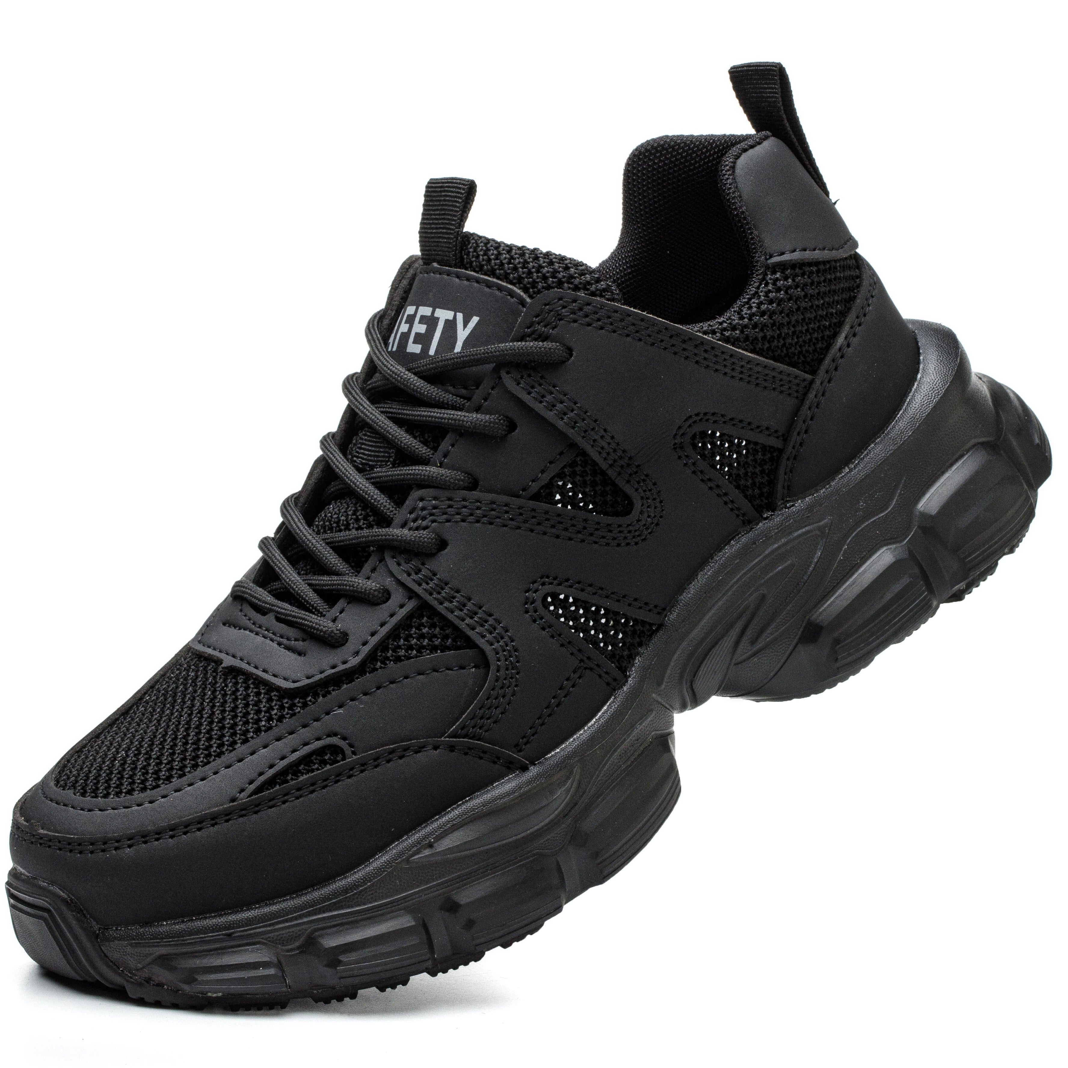 Breathable Flying Knit Light Weight Steel Toe Anti-static Protect Safety Toe Anti-smash Hot Sale Safety Shoes