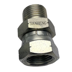 Hydraulic BSP Male Female Thread Zinc Plated Stainless Steel Carbon Steel Forged Swivel Hose Fittings Pipe Adapter