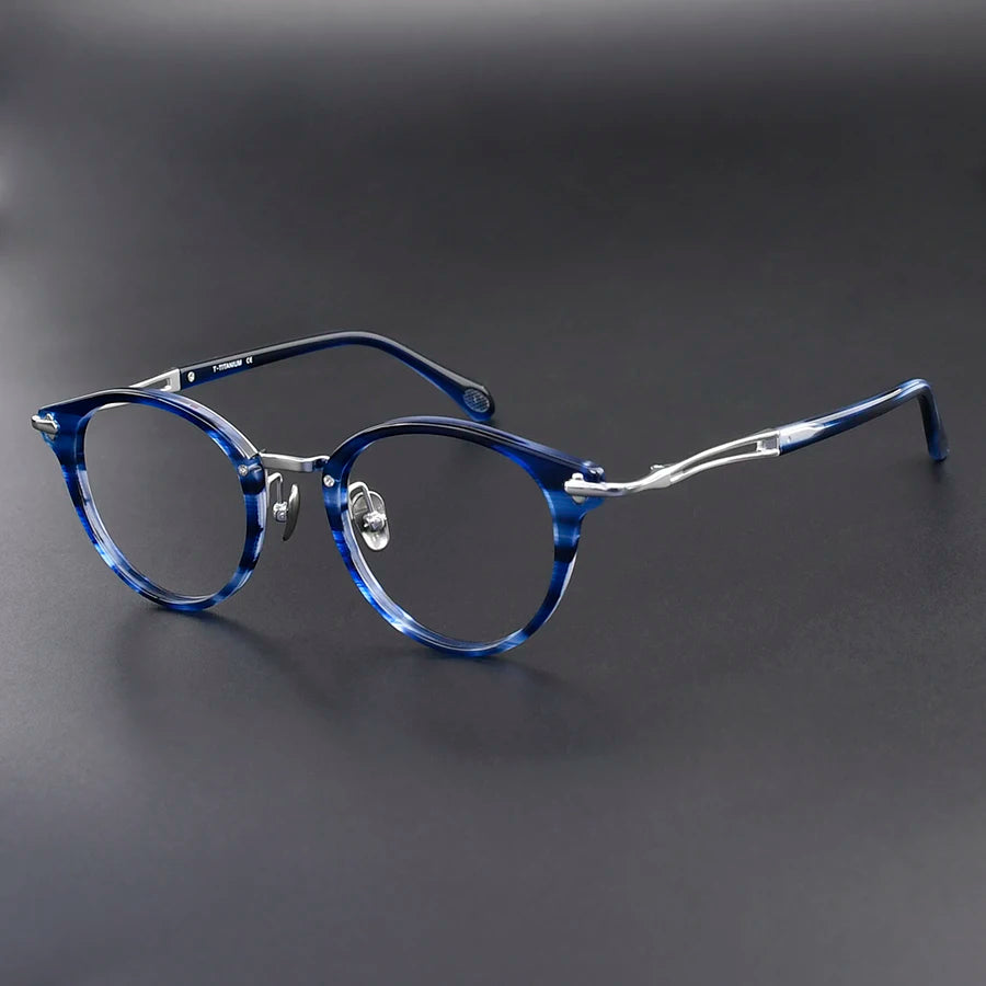 CS-Cumulus 2 Acetate Optical Frames Manufacturers with Titanium Frame Glasses Acetate Front with Titanium Temple Stocks