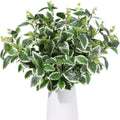 Artificial Greenery Plants Stems Real Touch Rose Leaves Branches Plastic Greenery Shrubs for DIY Home Table Wall Hanging Decor