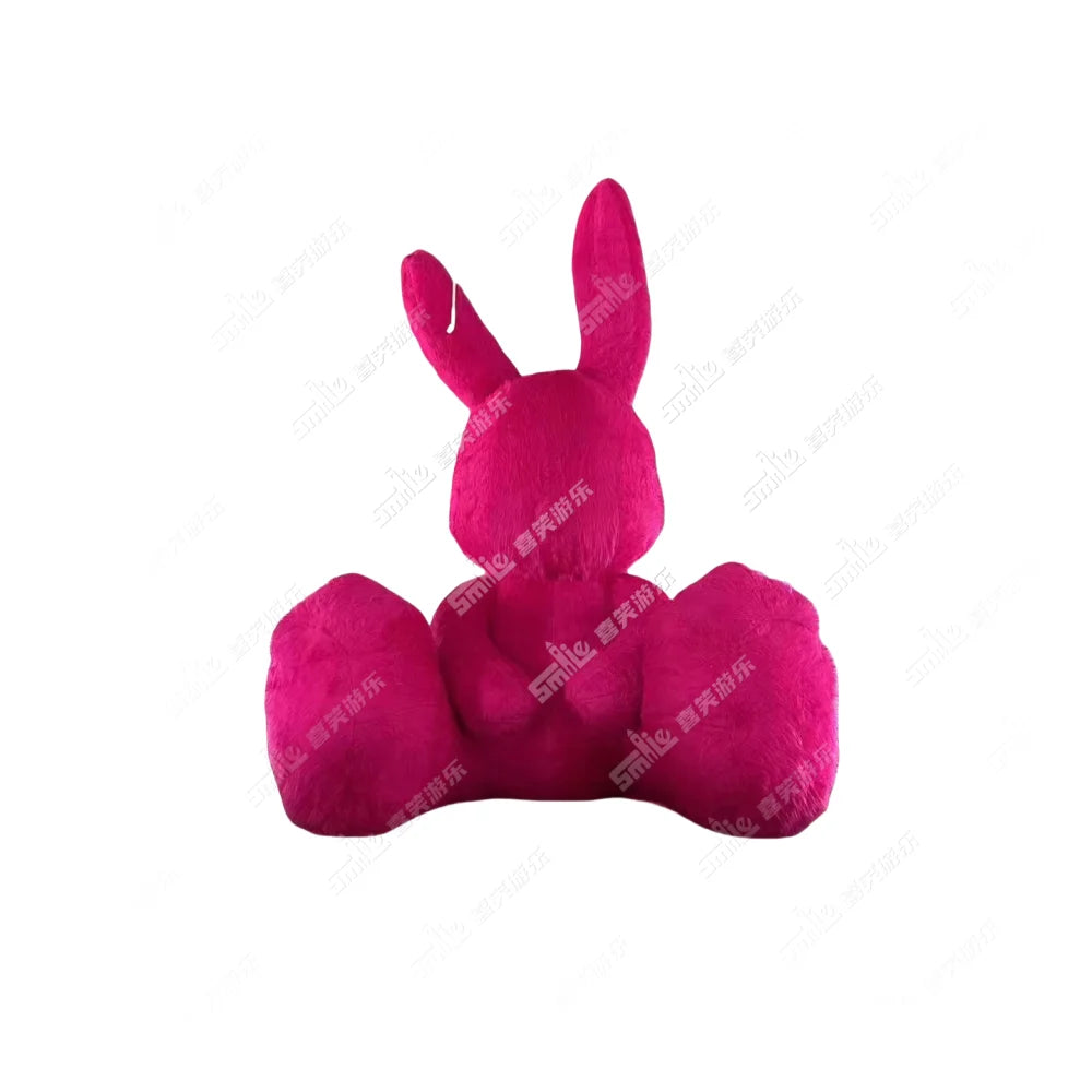 Custom Inflatable Advertising Animal Model pink Plush Large Inflatable Cartoon Rabbit Mascot
