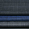 Luxury STOCK Worsted Merino Wool Suiting Fabric Blend Woven Wool/Polyester Fabric for Men Suits