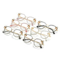 2024 Custom Logo Cat Eye Anti Blue Light Luxury Diamond Glasses Wholesale Manufactures Blue Light Glasses Lens Eyeglasses Frames