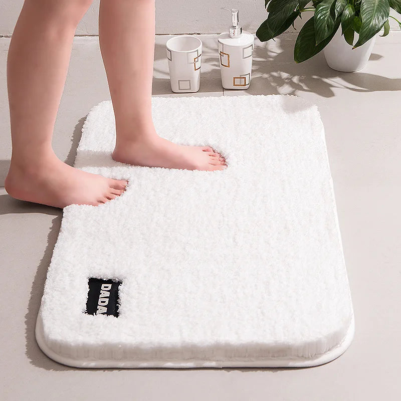 Hot Sale Custom Microfiber Bathroom Water Absorption Door Mat Soft Non-Slip with Machine Made Technique