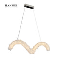 Modern European Natural Crystal Chandelier Dinning Lamp Pendant Light bar Restaurant