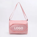 Small Sports Gym Bag for Women Customizable Logo Fashionable Stripe Pattern Nylon Zipper Closure for Beach Yoga Dance Exercise