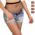 Women's Sexy Black Mesh Pantyhose Middle Mesh Fishnet Punk Dress Sexy Lingerie Nylon Hollow Out Pantyhose