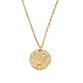 New Design 18k Gold Plated Stainless Steel Irregular Pendant Necklace Hammered Surface Moon Star Necklaces