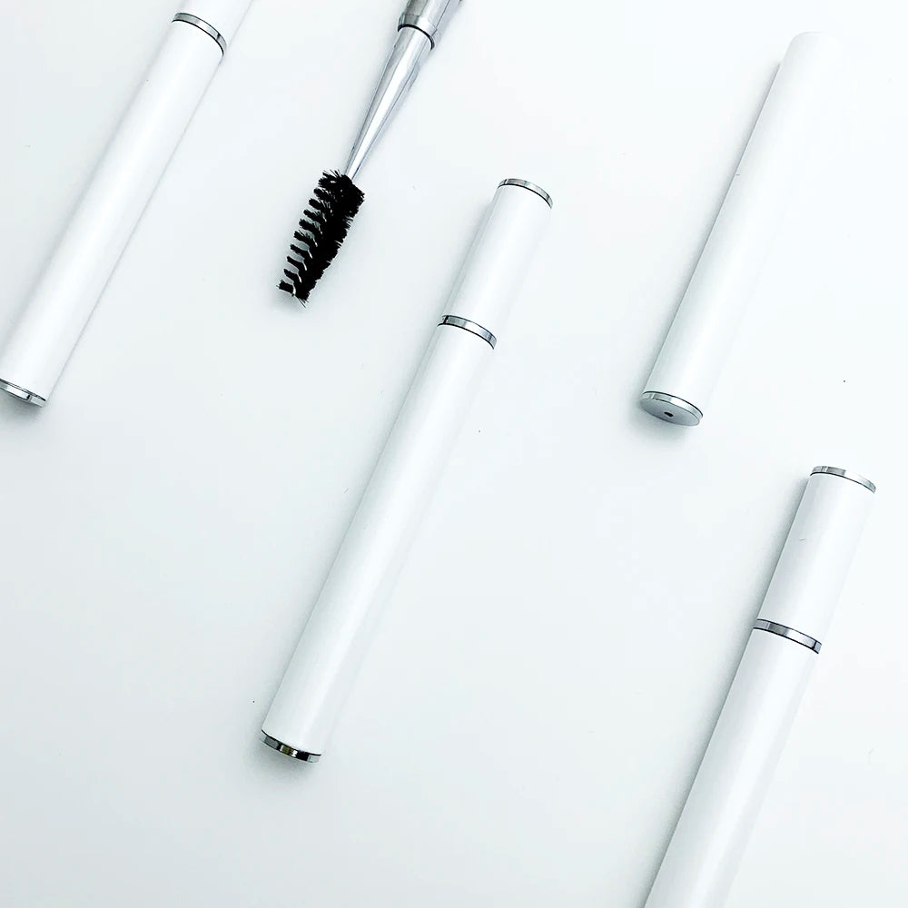 Private Label Reusable Eco-Friendly Microfiber Eyelash Brush Mascara Wand Crystal Spoolies Lash Applicator for Eyebrow Lip