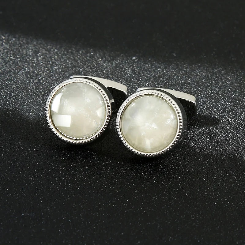 Classic Personalized French Shirt Cat Eye Cufflinks for Men's Wedding Anniversary Party-Alloy Lightweight Versatile