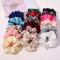 Silk Hair Circle INS Wind Net Red Pure Color Colon Hair Circle Simple Korean Colon Circle fairy Hair Rope