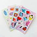 Hot Selling PVC Vinyl Brand Printing Sticker Sheets Die Cut Adhesive Logo Custom Cartoon Stickers