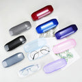 High-End New Rectangle Shape Sunglasses Case Matte Hard Plastic Shell for Myopia Presbyopia Glasses