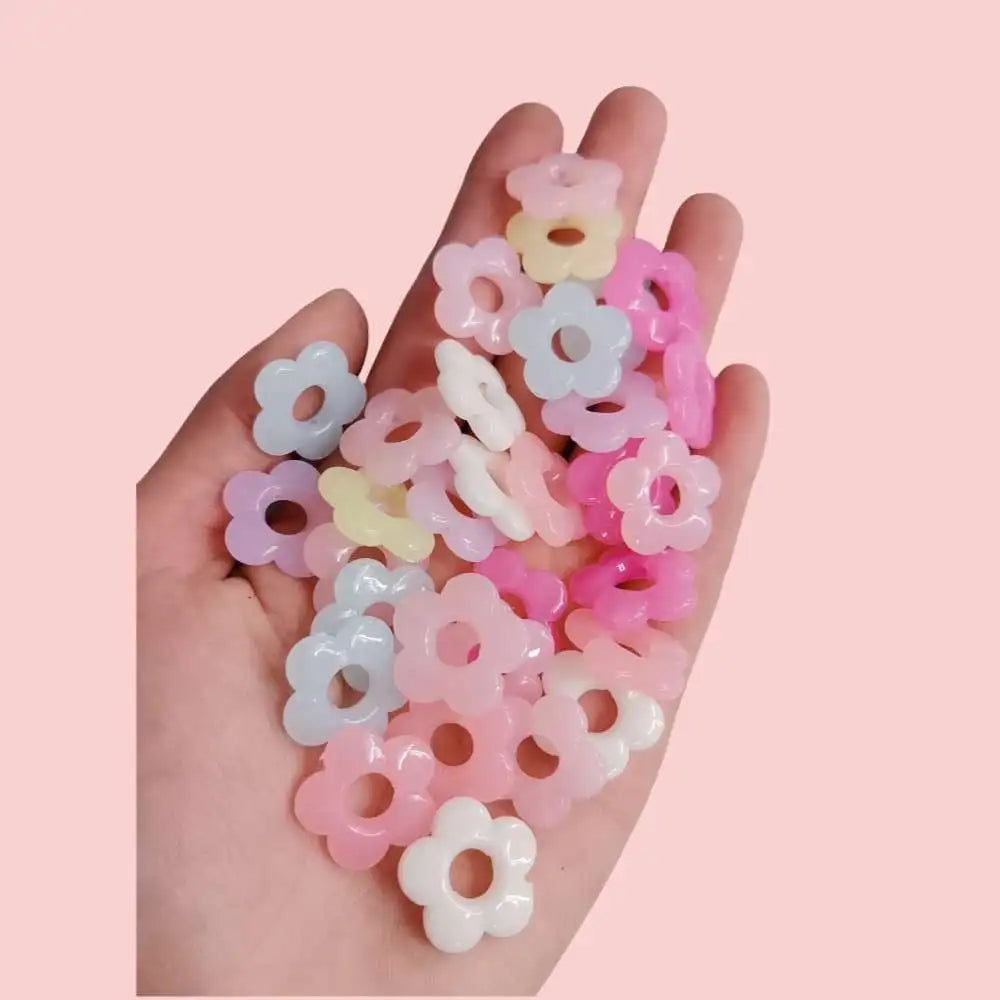 19mm Flower Beads Charms 19mm DIY Supplies Handmade Earrings Necklace Accessories Materials Findings DIY Kit