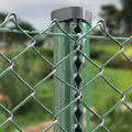 10 Gauge PVC Coated Chain Link Fence Roll with Hook Design Anti-Climb Security Wire Mesh for Residential Commercial Use