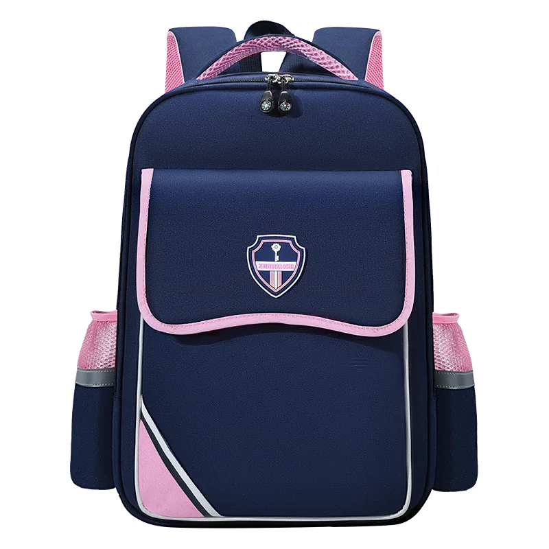 New Primary School Students From Grade 1 to Grade 6 High Capacity Load Reduction Ridge Protection Super Light Boy Bag Schoolbag