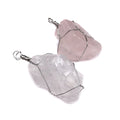 Huiying Rose Quartz Crystal Clear Quartz Pendant Crafts