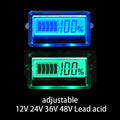 TH01 LCD 12V 24V 36V 48V Lead acid Battery Capacity Indicator Display Adjustable Remaining Power Detector Tester Lead-acid