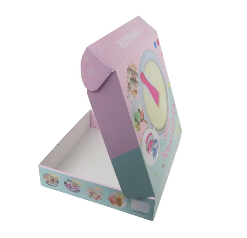 Custom Color Box Half Dozen Donut Box Popular Mochi Design Custom Cardboard Packaging Art Embossing Glossy Lamination Recycled